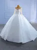 Dubai Luxury A Line Wedding Dresses Crystal Bead Plus Size Long Sleeve vestido de novia Bridal Wedding Gowns Custom Made Lace Appliques Bridal Gowns Plus Size wed gown