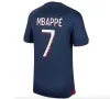 PSGES Mbappe Soccer Jerseys Soccer Jersey 2024 Maillots Football Shirt Psgjersey Men Kids مجموعة موحدة Enfants Lee Kangin O Dembele G.Ramos Kolo Muani Ugarte