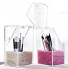 Nieuwe Collectie Plastic Make-Up Borstel Houder Stofdicht Opbergdoos Make-Up Organizer Rangement Potlood Houder Lippenstift Organizer274q9520232