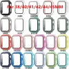 360 Full Screen Protector Case für iWatch 38 mm 42 mm 40 mm 44 mm 41 mm 45 mm 49 mm Bumper Frame PC Hard Cases mit gehärtetem Glasfilm für Watch 7 6 5 Watch Cases für Apple Watch