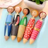 Papeterie japonaise coréenne Kawaii, stylo à bille de poupée de dessin animé, vente en gros, stylo à bille court et gras, jouet Pepput mignon