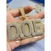 Pass Diamond Tester Hip Hop Jewelry S925 VVS Moissanite Customize Jewelry Diamond Custom Pendant Number Pendant