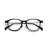 Optiska glasögon för män Kvinnor Retro Designer GMS-644TS Fashion Sheet Glasses Titanium Frame Detaljerad elasticitet Oval Style Anti-Blue Light Lens Plate with Box