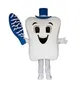 Halloween azul escova de dentes mascote traje fantasia vestido de festa personagem dos desenhos animados carnaval natal páscoa publicidade traje de festa de aniversário
