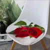 Pillow Rose Flowers Love Mat Art Stool Pad Patio Home Kitchen Office Chair Seat Pads Sofa 40x40cm