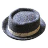 Retro Autumn Winter Warm Women Mens Wool Blend Oval Top Cap Fedora Heisenberg Mr White Porkpie Pork Pie Bowler Hat 5659cm 240219