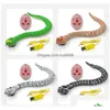 Electric/RC Animals Electricrc RC Snake Robots Toys For Kids Boys Children Girl 5 6 7 8 8 Years Old Gift Remote Control Prank Simation DHCSE