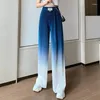 Pantalon femme taille haute élastique plage Baggy pantalon ample pour femme jambe droite classique Y2k Streetwear automne Nylon vêtements