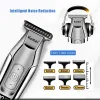 Trimmer Professional Hair Clipper Bart Trimmer für Männer verstellbare Geschwindigkeit LED Digitale Schnitzclippers Elektrische Rasiermesser KM5027