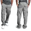 Pantalons pour hommes Pantalons cargo pour hommes pantalons de survêtement bas de rue hiver Fitness gymnase entraînement en cours d'exécution exercice respirant doux mâle pantalon de survêtement T240227