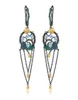 Stud Gem039S Ballet 925 Sterling Silver Natural Swiss Blue Topaz Gemstone Earrings For Women Branch Dreamcatcher Tassel Drop 221908793