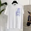 Medusa mens designer palmette cartouche nautisk kristall nautisk vintage kristall t-shirt lös mode sommar kortärmar casual män t-shirt t-shirts tee