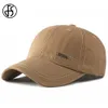 Ball Caps Fs Trend Khkai Mens Baseball Hat High Quality Cotton Truck Hat Summer Outdoor Sports Golf Hat Cassette Homme 2024 J240226
