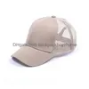 Party Hats Selling Plain Cotton Hats Custom Baseball Caps Adjustable Strapbacks For Adt Mens Wovens Curved Sports Blank Solid Golf Sun Dhajo