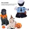 Costumes Halloween Dog Cosplay Chucky Costume Costume Dress Up Cat Cat Vêtements pour les petits chiens Boy Hat Halloween Cosplay Fête de Noël