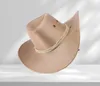Western Cowboy Hat Men Binicilik Kapağı Moda Aksesuar Geniş Kes Kesilmiş Sıkıştırılabilir Silping Hediyesi Fi19ing Açık Hats8833114