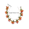 Bracelets de charme à la mode plante feuille perles pendentif bracelet feuilles de canneberge bracelet décor
