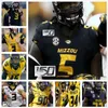 Anpassa Missouri Football Jerseys NCAA College 8 Nathaniel Peat 3 Luther Burden III 32 Nick Bolton 12 Brady Cook Mens Women Youth All Syched Eventuellt namn något nummer