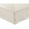 Bed Skirt Paige Quilted Ivory 18" King Colchas Para Cama Premium El Quality Wrinkle Free Fade Resistant Color