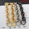 27mm k gold thick round aluminum chainring Light weight bags strap bag parts handles easy matching Accessory Handbag Straps 240223