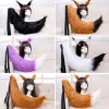 Kostymer sexig kvinna härlig lolita katt räv pekband svans huvudbonad plysch öron svans anime cosplay rekvisita