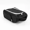 Sacs de golf Sac à chaussures de golf – Sacs de transport de chaussures à fermeture éclair avec poche extérieure de ventilation pour chaussettes, t-shirts, etc. Rangement parfait (Noir) L2402