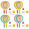 Tennisracketar Kids Tennis Rackets Soft Training Balls Badminton Shuttlecocks Racquets Family Interactive Sport Toy Colorful Game levererar newl2402