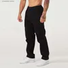 Pantalons pour hommes Pantalon cargo pour hommes streetwear Pantalons décontractés à la mode Jogger gym exercice fitness course pantalon d'entraînement pantalon ample à jambe droite T240228