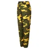 Calças femininas calças femininas camo carga camuflagem cintura elástica casual multi ao ar livre jogger com bolso pantalones de mujer