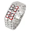 Montres-bracelets Lava Style Hommes Fer Métal LED Numérique Sport Montre-Bracelet Couple Wathes Cadeaux