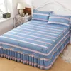 Bed Skirt Single Piece Mattress Protective Cover Sheet Bedspread Non Shrinking Ins Air Pillowcase