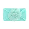 Accessoires de cheveux pour enfants, bébé, printemps et été, bandeau à fleurs en Nylon fin, jolie fille, bandeau de princesse, Turban