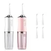 Oral irrigator and Electric toothbrush ipx7 replacement brush head portable dental water flosser with 4 nozzles usb rechargeable 240219
