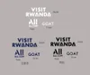 Patch du sponsor d'entraînement VISITEZ le badge de football RWANDA GOAT