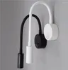 Wall Lamp LED Flexible Hose 1W 3W Book Reading Study Bedside Light El Headboard Gooseneck Mini Spotlight With Switch