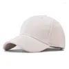 Casquettes de baseball unisexe en coton velours côtelé, casquette de baseball décontractée, couleur unie, chapeau de camionneur réglable pour papa