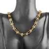 Pendant Necklaces 316L Stainless Steel Chain For Men High Quality Vintage Gold Color Choker Women Jewelry 240227C24326