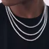 Meilleure vente en argent Sterling 5Mm glacé hip-hop bijoux VVS Moissanite chaîne de Tennis Bracelet colliers