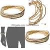 Collane con ciondolo Guess Color Me Pretty Set da 10 pezzi Perline Bracciale elasticizzato Consegna a goccia Gioielli Collane Pendenti Dheqi