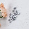 Pierres précieuses en vrac, perle d'eau douce naturelle ronde grise de 8mm pour la fabrication de bijoux