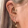 Kolczyki stadninowe Helix Daith Ear Reting Women's Tragus płat orbital wiszący segment Klicker Pierścień przegrody z biżuterią chrząstki łańcuchowej