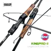 RODS Kingdom New Kingpro 2 Series Carbon Carbon Fishing Rods M Ml L Power MF Action 1.8m 1.98m 2.1m spinning cathing reuge rod 2 sched
