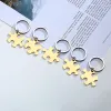 Chains Free Engrave Custom Family Puzzle Piece Keychain Set with for Sister Brother Friendship Personalized BFF Keychains