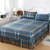 Bed Skirt Single Piece Mattress Protective Cover Sheet Bedspread Non Shrinking Ins Air Pillowcase