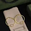 Luxur Designer Hoop örhängen för kvinnors guld diamanter örhängen stud smycken kvinnor g örhänge dingle örhänge des boucles oreilles bröllop gåva