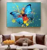 Canvas Painting Wall Posters and Prints Colorful butterfly HD Wall Art Pictures For Living Room Decoration Dining Children el H6140753