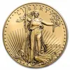 2024 새로운 비 자기 자유 독수리 배지 금색 슬라이버 도금 기념 동전 미국 동상 자유 동전 작은 크기