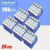 24pcs liitokala 3.2v 105ah lifepo4充電式バッテリー1c排出