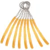 Keychains 8Pcs Imitation Food Keychain Fried French Fries Chips Simulation Pendant