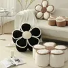 Oreiller en peluche, siège à fleurs d'Europe du nord, pour personnes paresseuses, décoration de canapé et de chambre à coucher, joli et épais